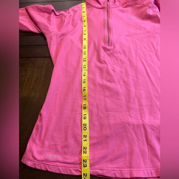 Nike Womens Medium Pink DriFit Running Half ZIP Pullover - Picture 5 of 7